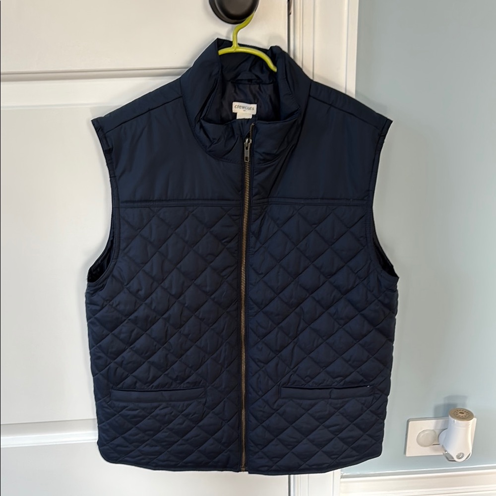 J Crew Boys Navy Quilted Vest